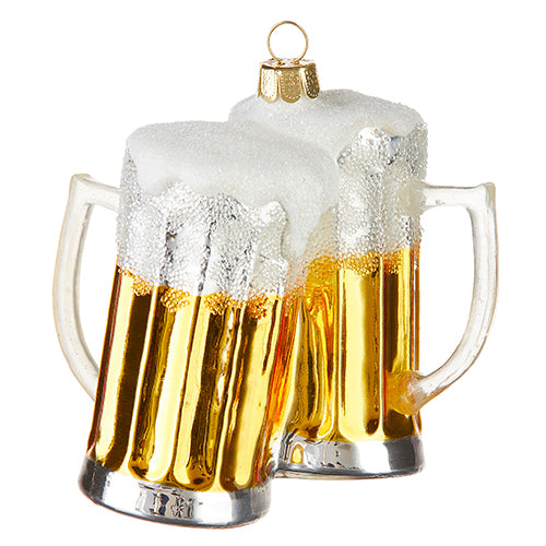 Beer Mugs - Cheers Ornament (4")