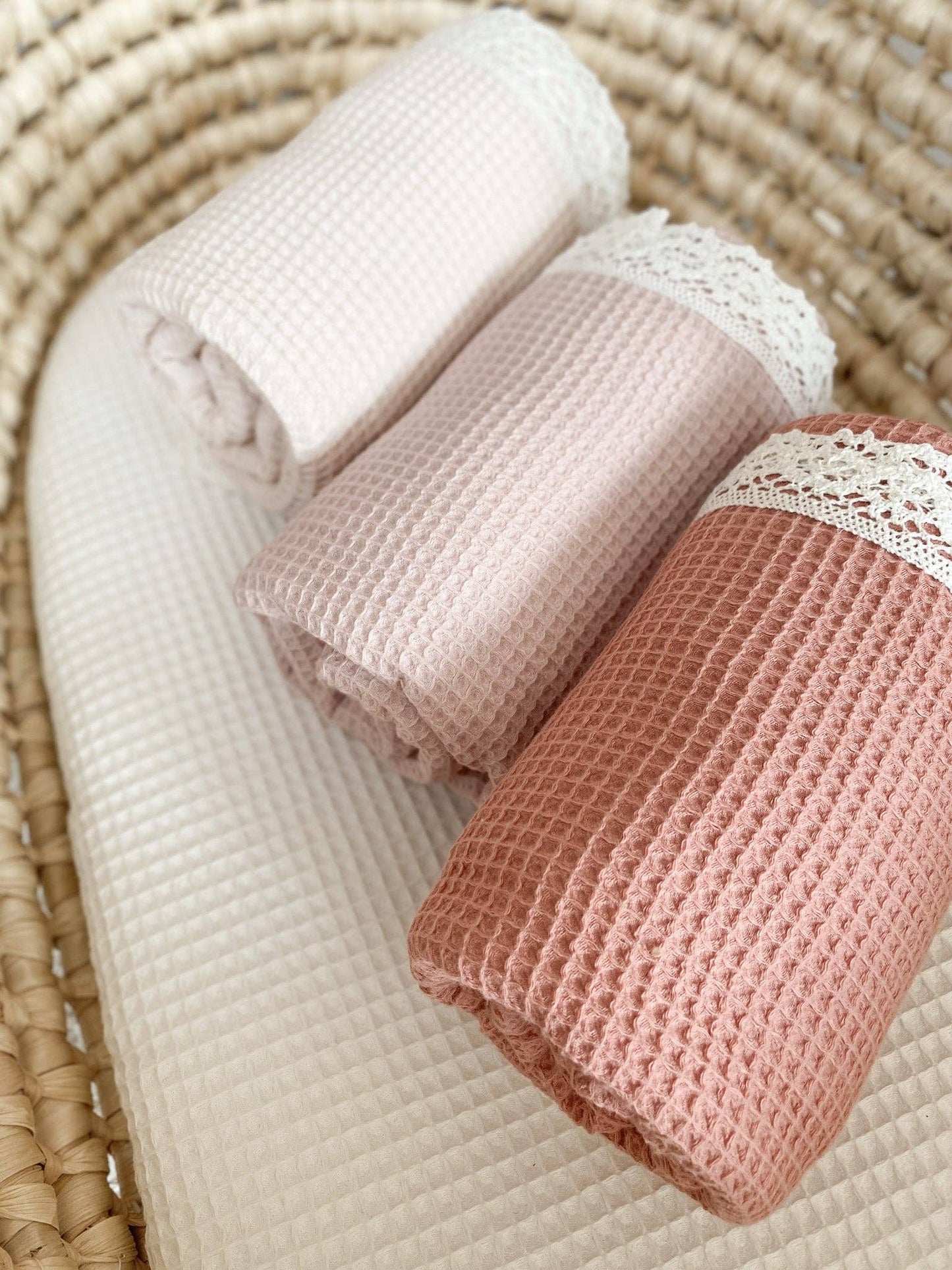 Baby swaddle | Soft Waffle | Petal