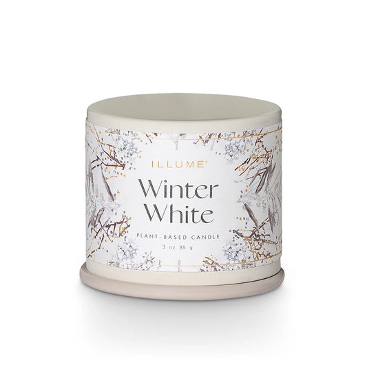 Winter White Demi Vanity Tin Candle