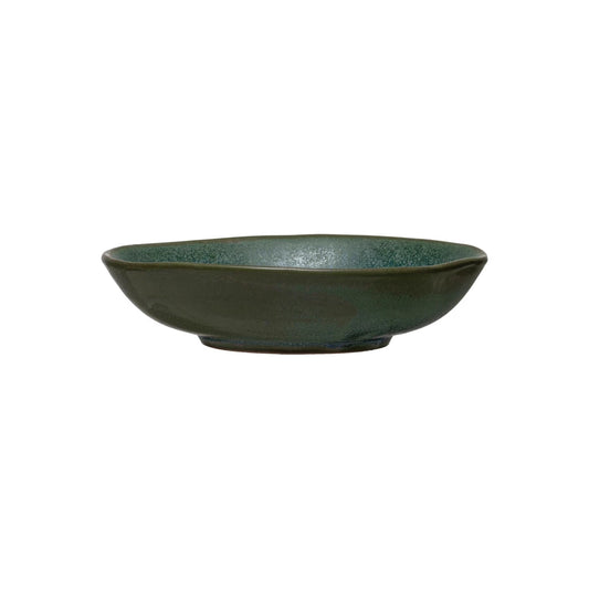 7" Stoneware Serving Bowl | Matte Green