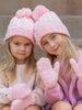 Big Sis Winter Knit Bobble Hat | Pink