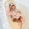 Luxury Cotton Swaddle Receiving Baby Blanket | Plaid | Pink