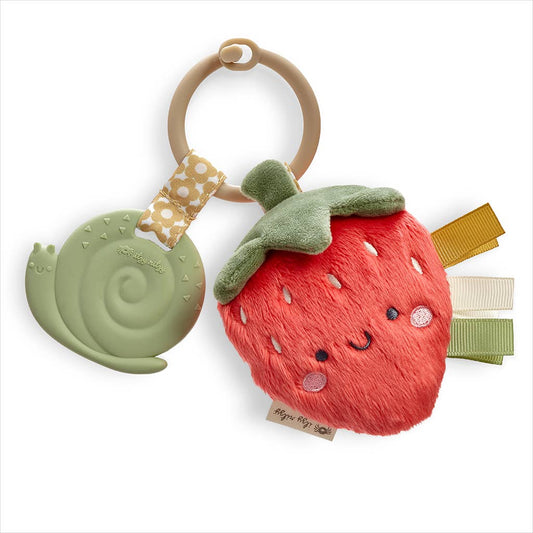 s* Itzy Pal™ Plush + Teether: Strawberry