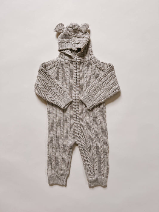 Baby Bear Jumpsuit  | Heather Beige