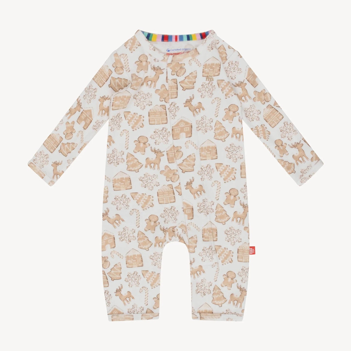 gingerbread lane organic cotton magnetic coverall