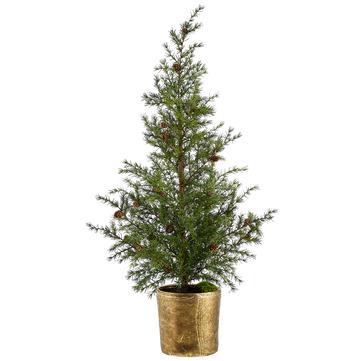 47" Pine Tree in Gold Pot