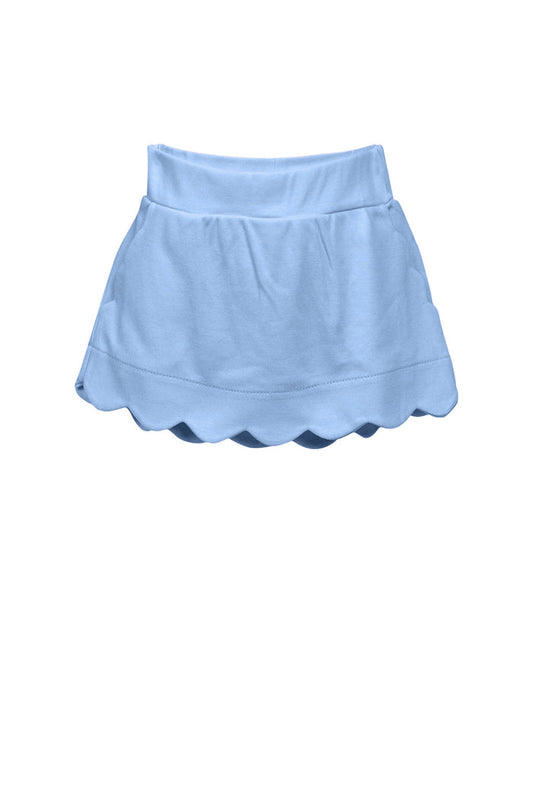 Scalloped Skirt/Skort | Light Blue