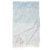 Isla Oversized Throw | Ivory/French Blue