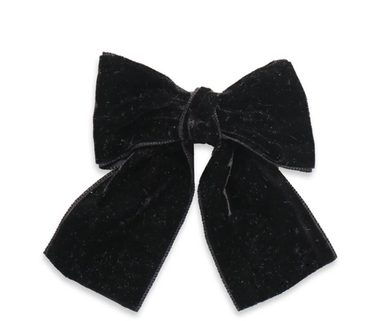 Big Velvet Sailor Bow | Black