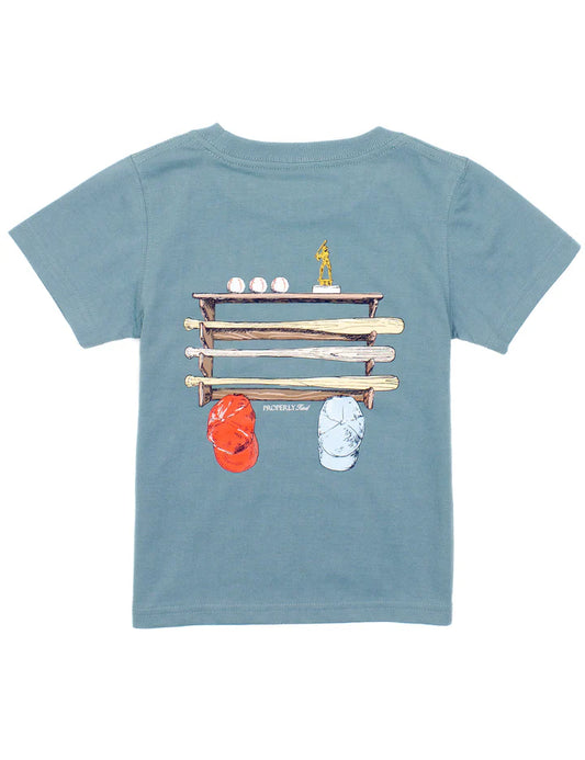 Bat Rack SS Tee | Steel Blue