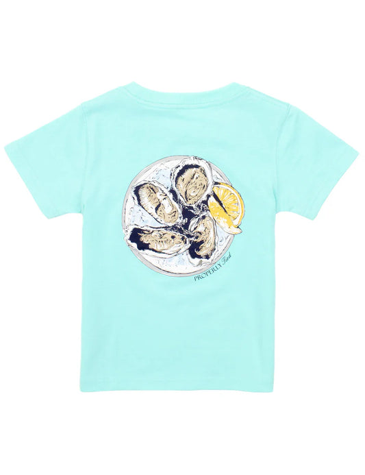 Oyster Tray SS Tee |  Seafoam