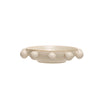 Stoneware Bowl w/ Orbs | Cream