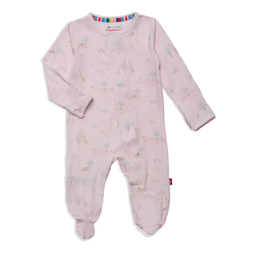 Pink Serene Safari Magnetic Footie