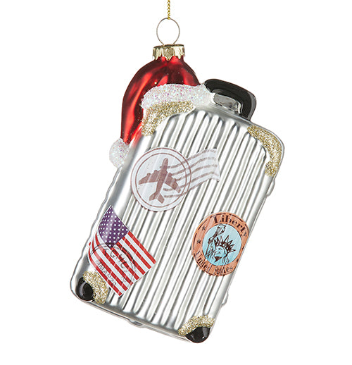 Holiday Luggage Ornament (5.5")