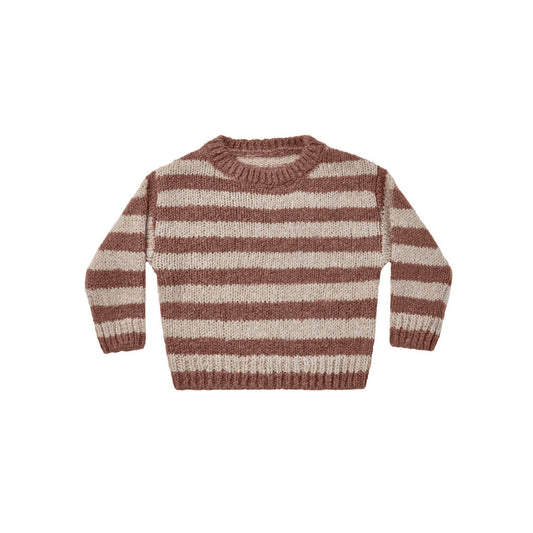 Aspen Sweater - Mocha Stripe