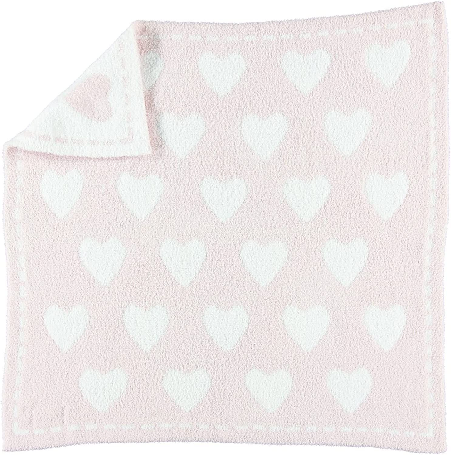 CozyChic Dream Receiving Blanket - Pink Hearts