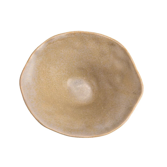 Stoneware Bowl | Reactive Glaze | Tan