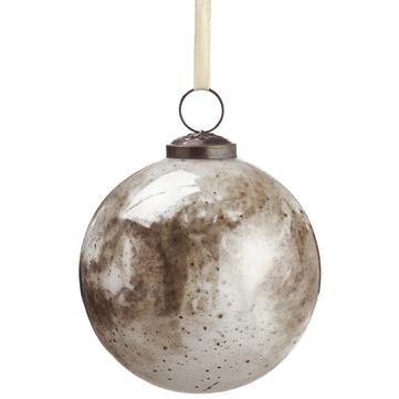 4" Glass Ball Ornament - Antique Copper