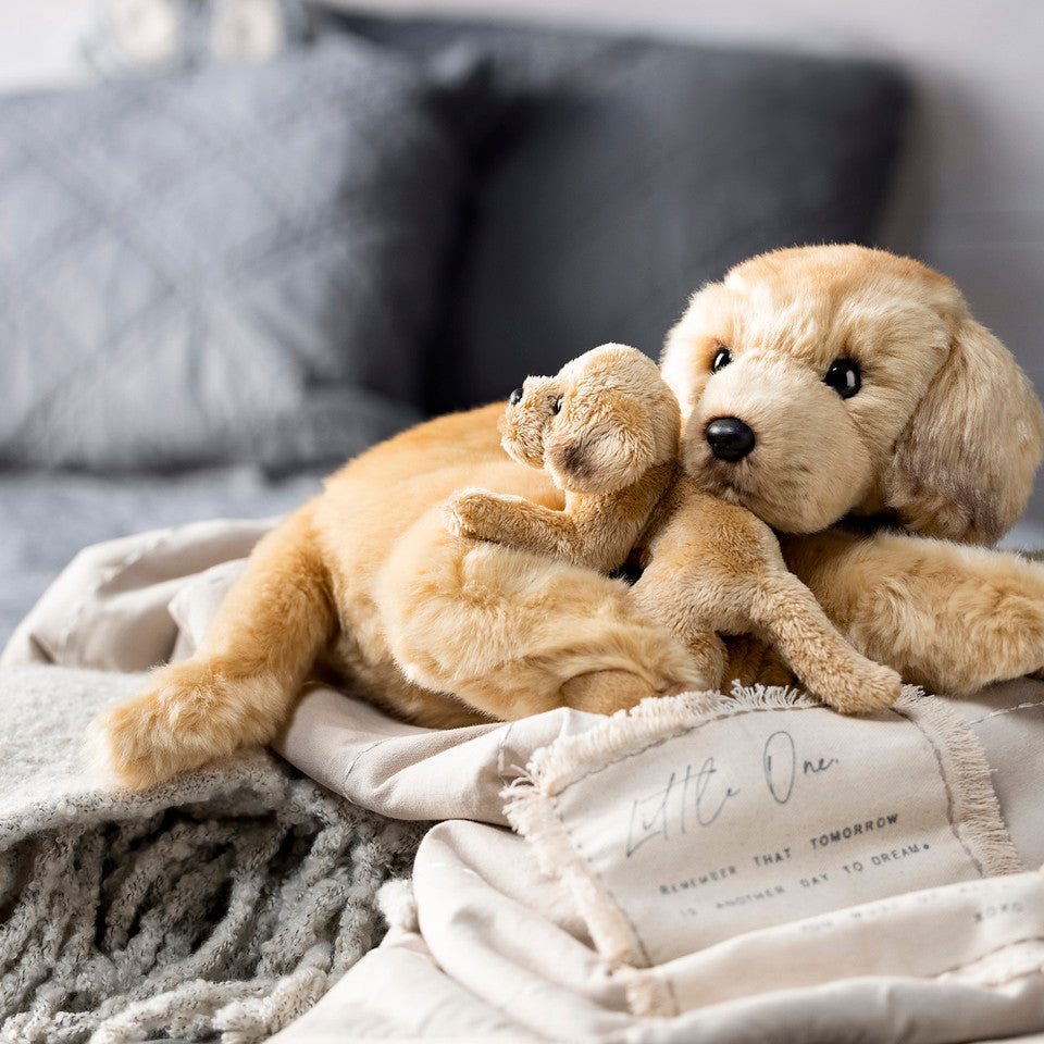 You and Me" Yellow Lab and Pup