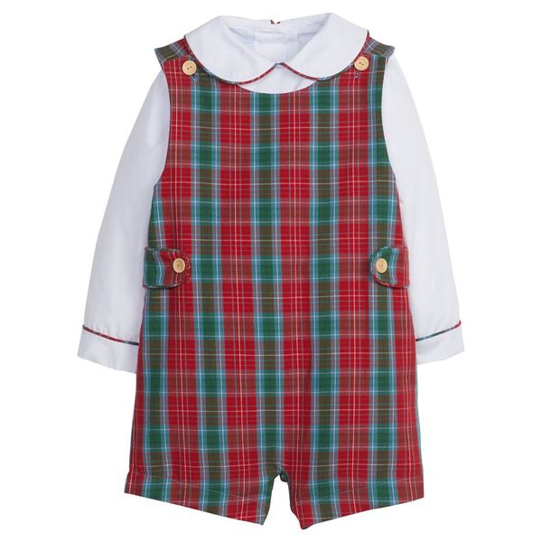 Vintage Button Tab Jon Jon Set | Highlands Tartan