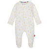 Evangeline Magnetic Organic Cotton Footie w/Ruffle