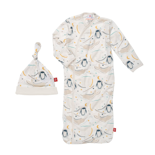 Wish You Whale Modal Magnetic Gown + Hat Set