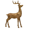 Resin Standing Deer, Gold Finish, 8-1/2"L x 12-1/2"H