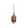 Metal Bell on Jute Rope with Star Cut-Outs - Small