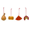 Resin Cheese Ornament, Multi Color, 4 Styles