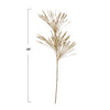 Faux Long Needle Pine Spray w/ Glitter, Champagne Finish