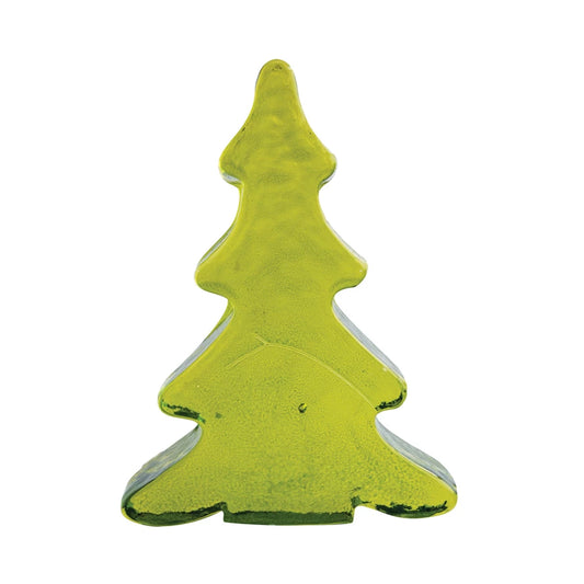 Recycled Glass Tree, Green | 8"