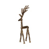 Cast Aluminum Twig Deer |  Antique Gold Finish