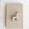 Cast Aluminum Reindeer | Champagne Finish