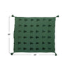 Woven Cotton Blend Jacquard Throw w/ Trees & Tassels | Green