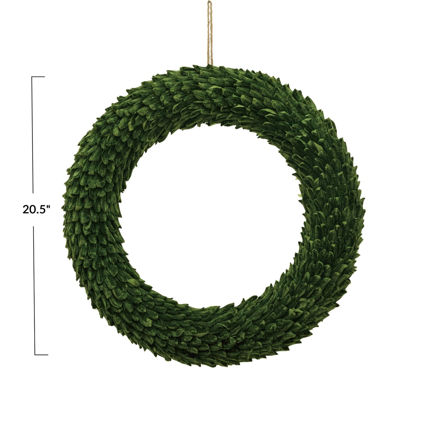 Paper Leaf Wreath | Green