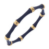 Celeste Enamel Bamboo Bangle | Navy