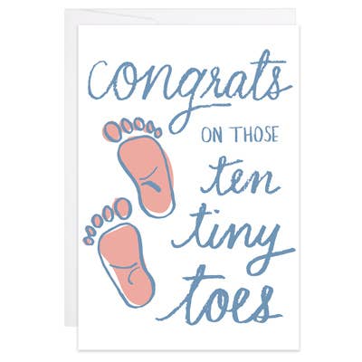 Ten Tiny Toes - Mini Card