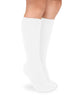 Smooth Toe Cotton Knee High Socks 2 Pair Pack | White