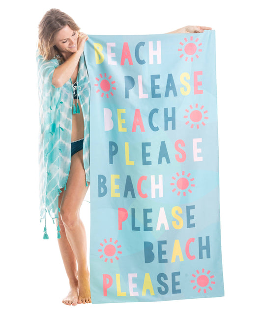 Beach Please Repeat (2021) Quick Dry Towel