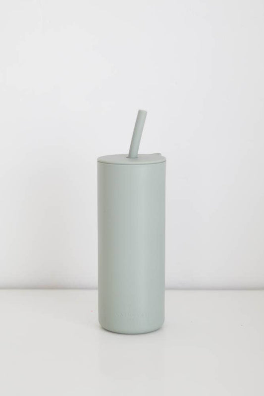 Adult Silicone Straw Cup - Sage