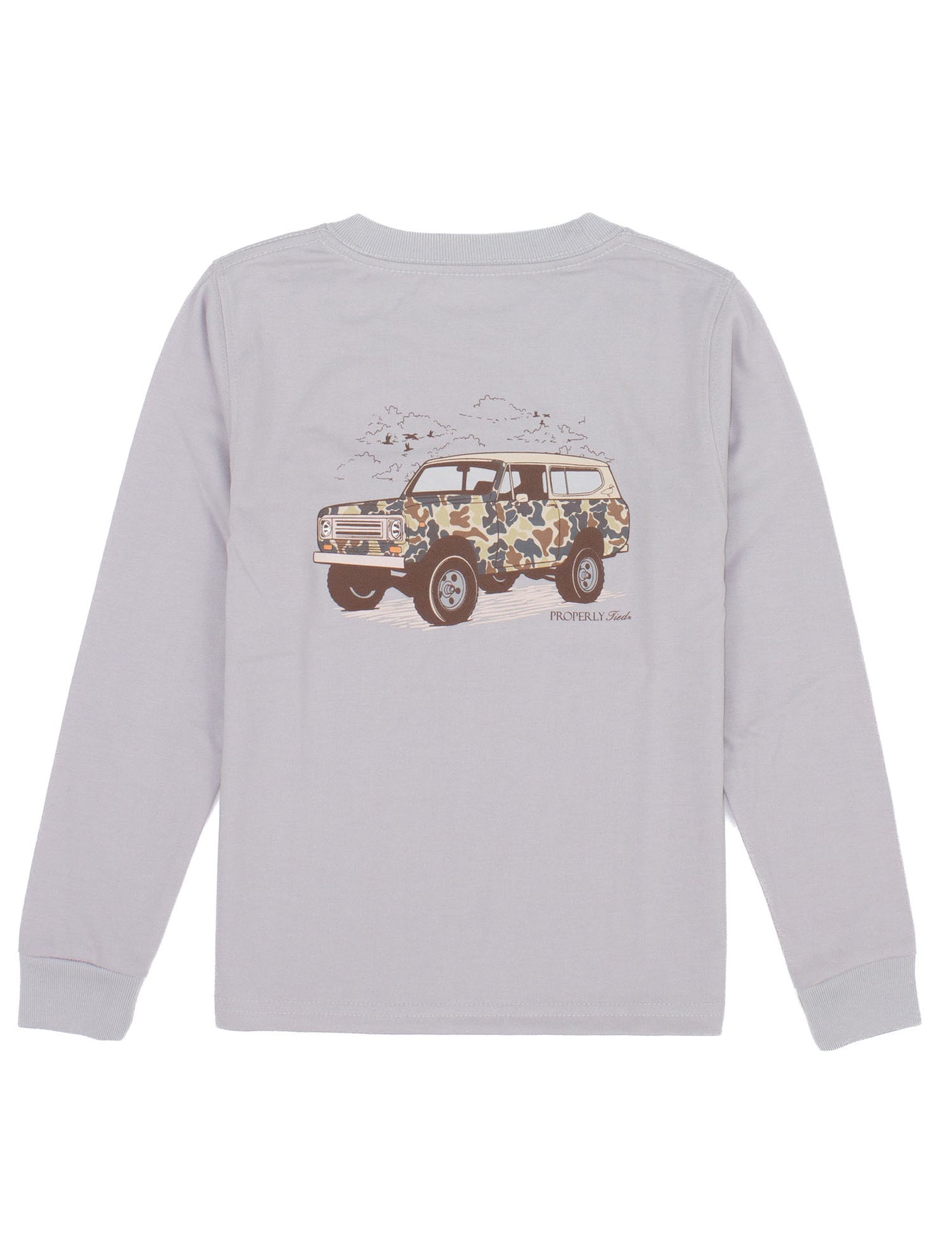 LD Camo Truck LS Tee | Ice Grey