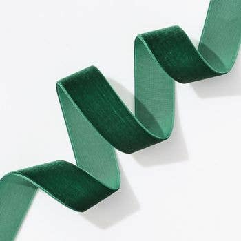 Velvet Ribbon 1" (Green - 5 yards)