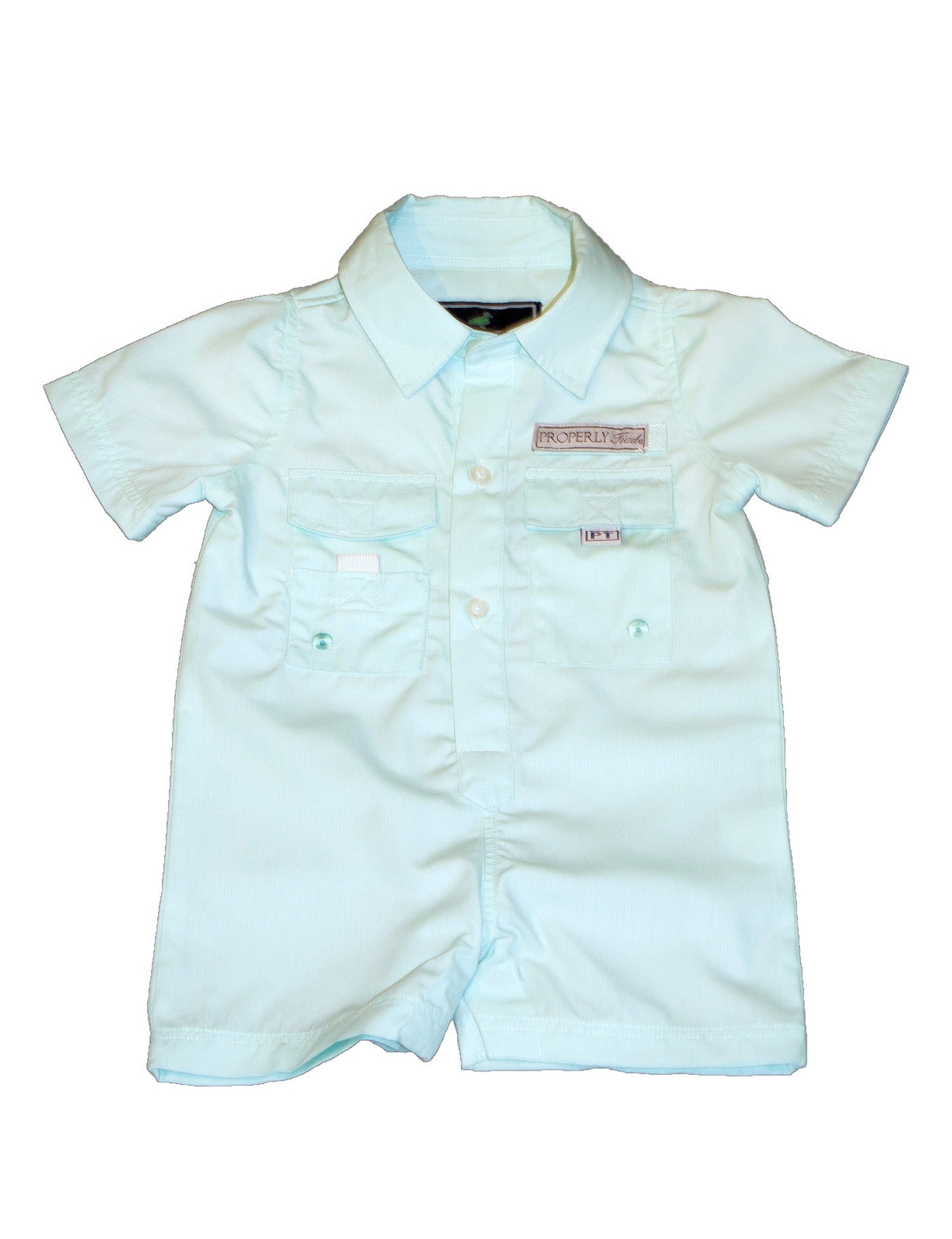 Performance Shortall - Fishing Shortalls - Seafoam