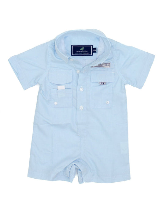 Performance Shortall - Fishing Shortalls - Aqua