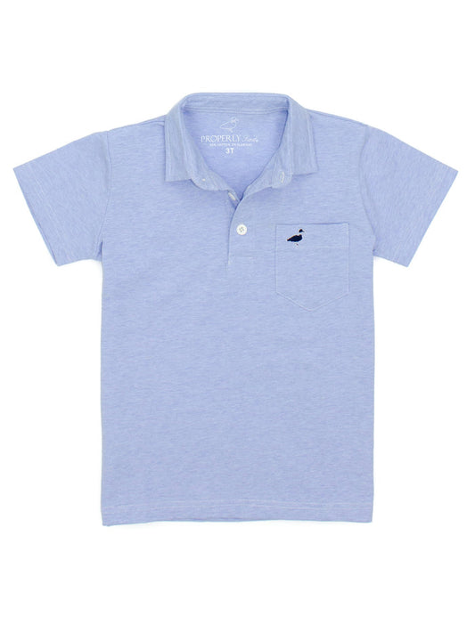 Harrison Pocket Polo - Light Blue