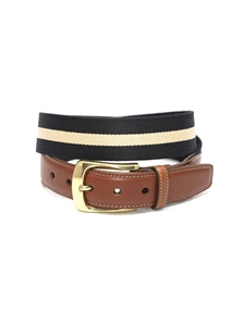 Plain Surcingle Belt | Navy-Khaki-Navy