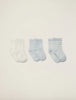 CozyChic Lite® Infant Sock Set | 3 pk - Blue/Pearl