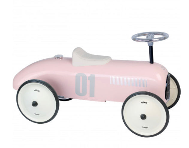 Light Pink Vintage Ride-On Car