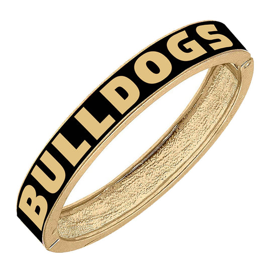 Georgia Bulldogs Enamel Hinge Bangle in Black or Red