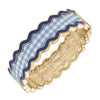 Annalise Gingham Statement Bangle | Blue